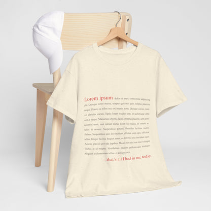 Lorem Ipsum Shirt - Funny Designer & Programmer Tee