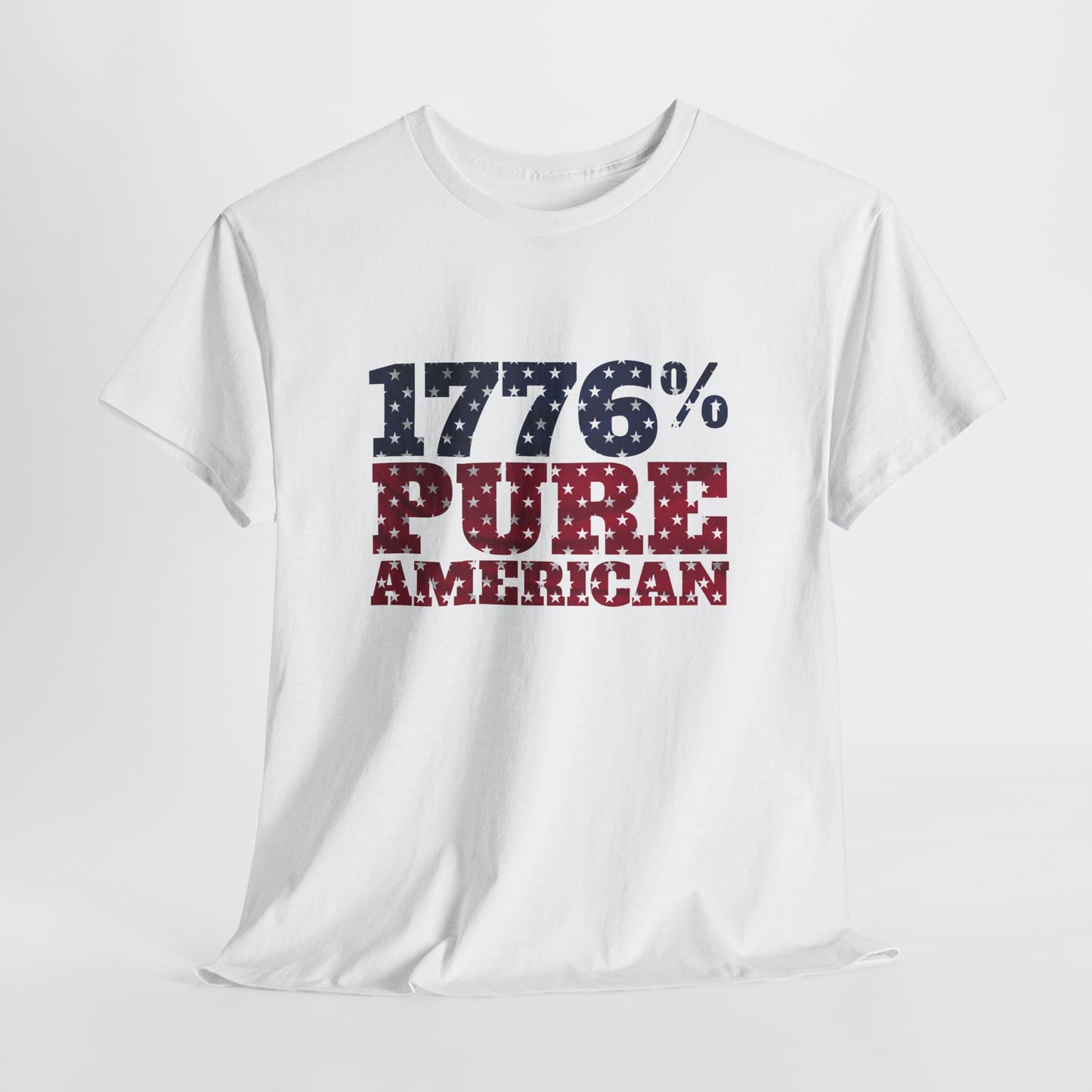 1776 Pure American T-Shirt - Vintage Patriotic USA 4th of July Tee