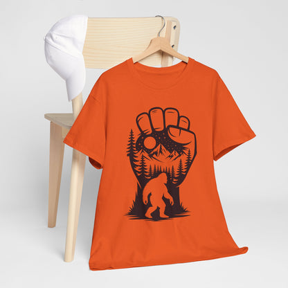 Bigfoot Forest Silhouette T-Shirt - Sasquatch Mountain Tee