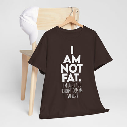 Ich bin nicht dick – Lustiges T-Shirt mit Body-Posit-Spruch