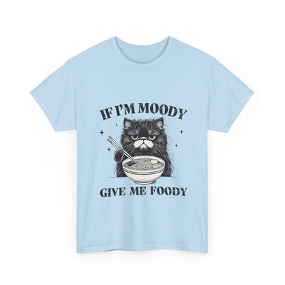 Grumpy Ramen Cat T-Shirt - Moody Kitty Noodles Tee