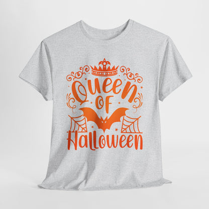 Queen of Halloween T-Shirt - Gothic Spider Web Crown Tee