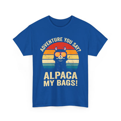 Alpaca My Bags T-Shirt - Funny Llama Travel Retro Sunset Tee