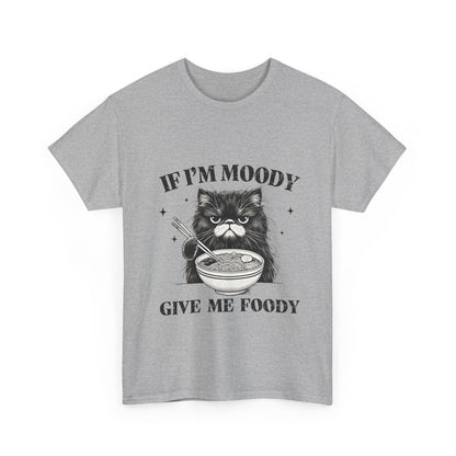 Grumpy Ramen Cat T-Shirt - Moody Kitty Noodles Tee