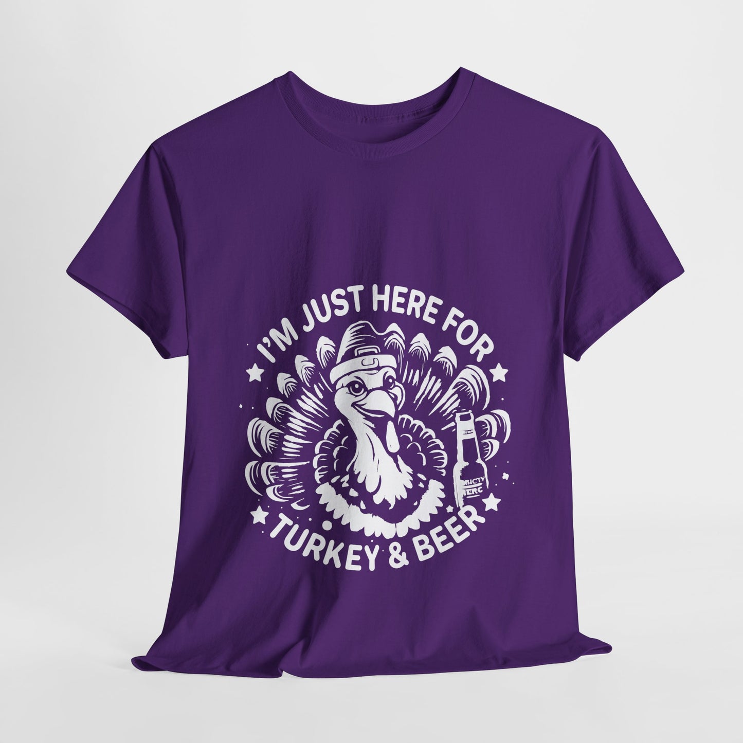 Turkey and Beer T-Shirt - Funny Thanksgiving Drinking Tee