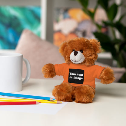 Personalisiertes Plüschtier mit individuellem T-Shirt – Einzigartiges Geschenk mit Namen oder Foto