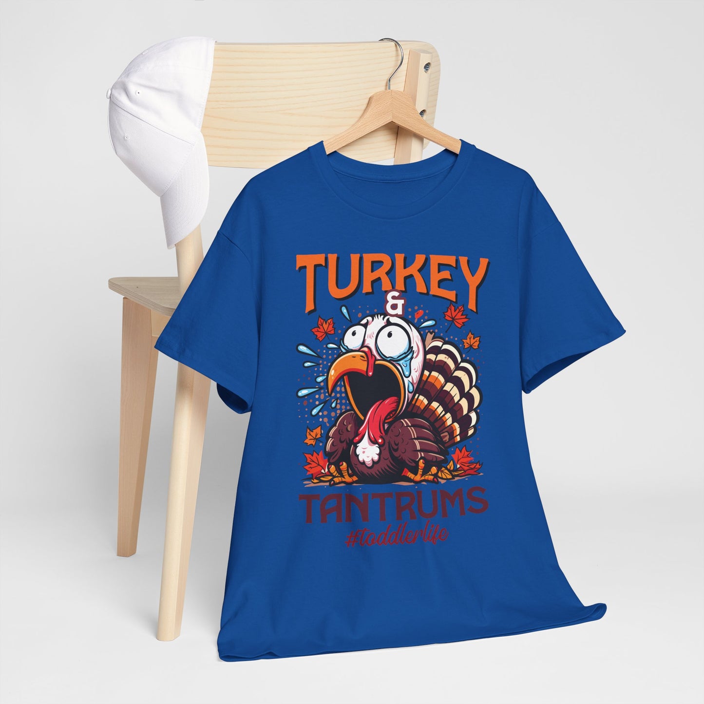 Turkey and Tantrums T-Shirt - Funny Thanksgiving Toddler Life Tee
