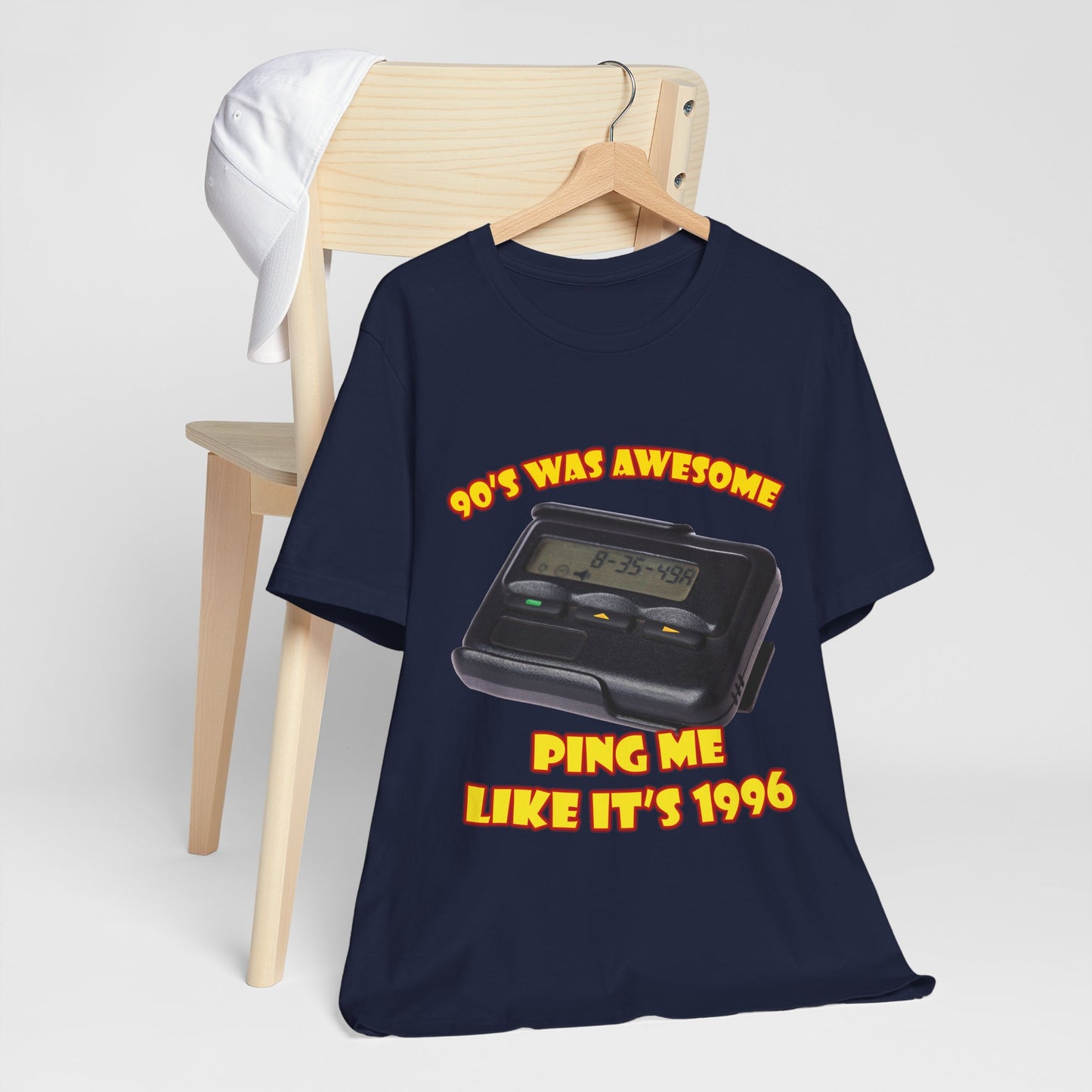 Ping Me Like It's 1996 T-Shirt - Retro Pager Tee