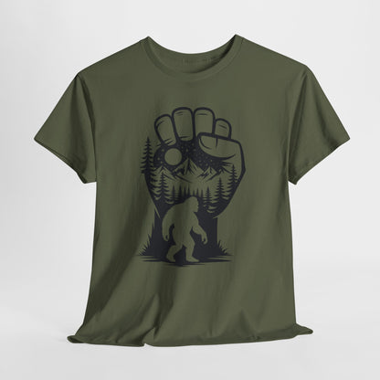 Bigfoot Forest Silhouette T-Shirt - Sasquatch Mountain Tee