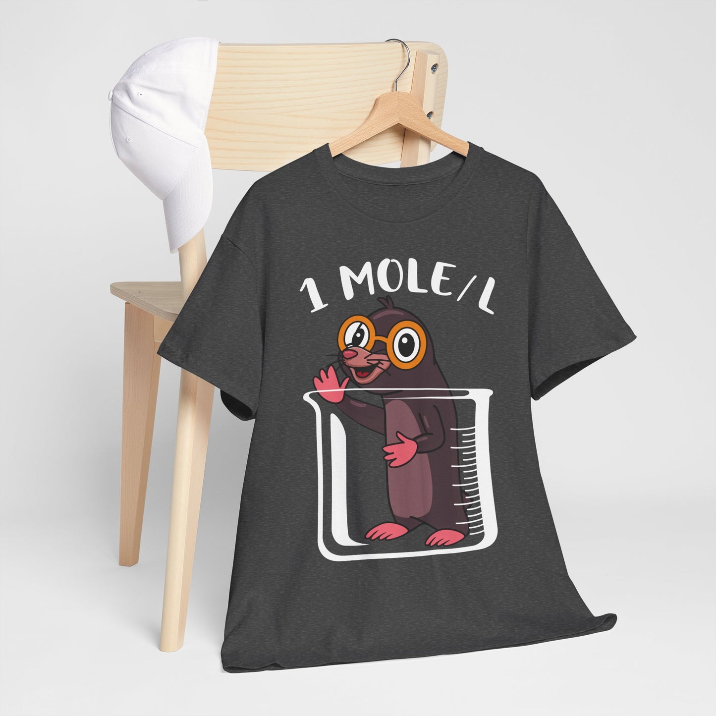 1 MOLE/L Shirt - Funny Chemistry Pun Tee, Science Nerd Gift