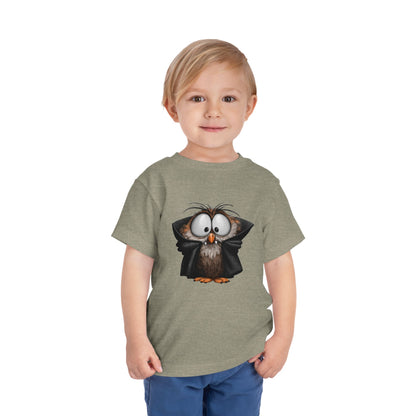 Vampire Owl Kids T-Shirt - Cute Big Eyes Toddler Halloween Tee