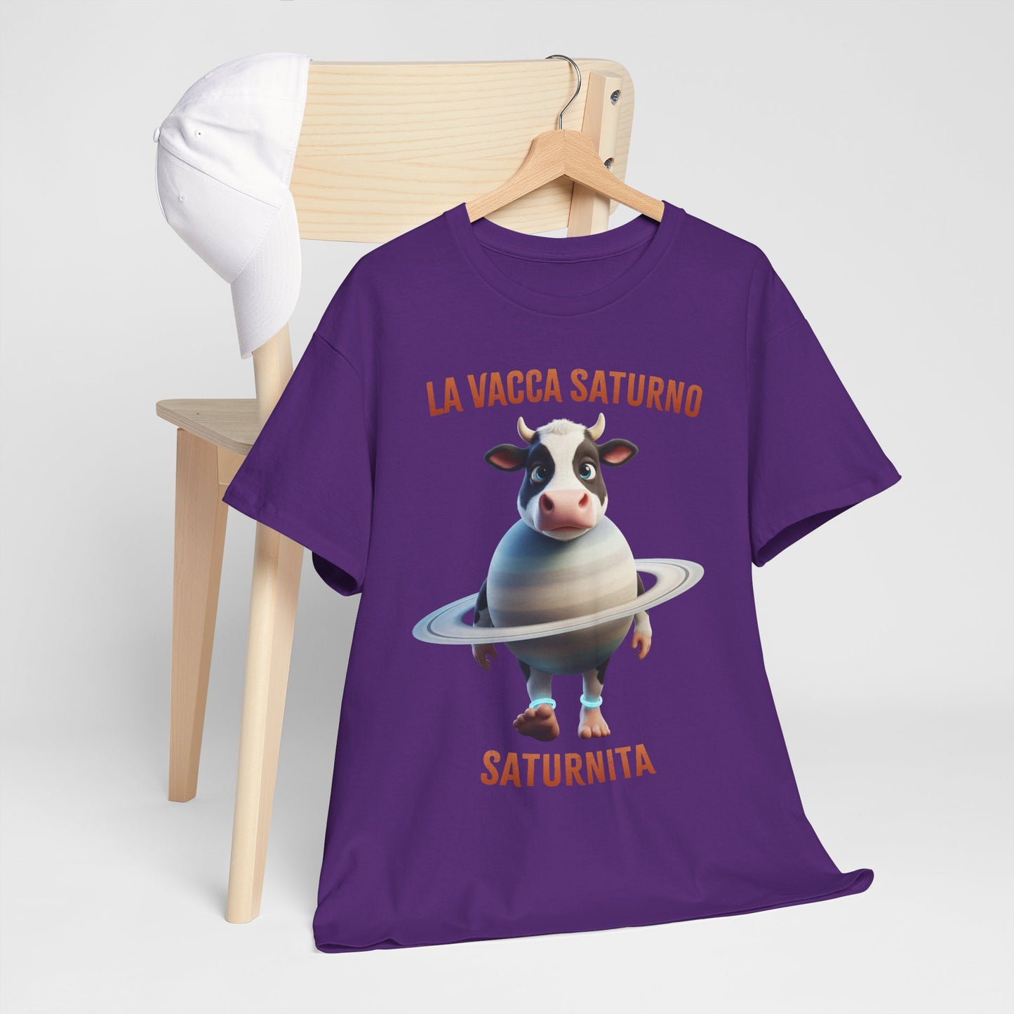La Vacca Saturno Shirt – Cute Saturn Cow Funny Space Meme Tee