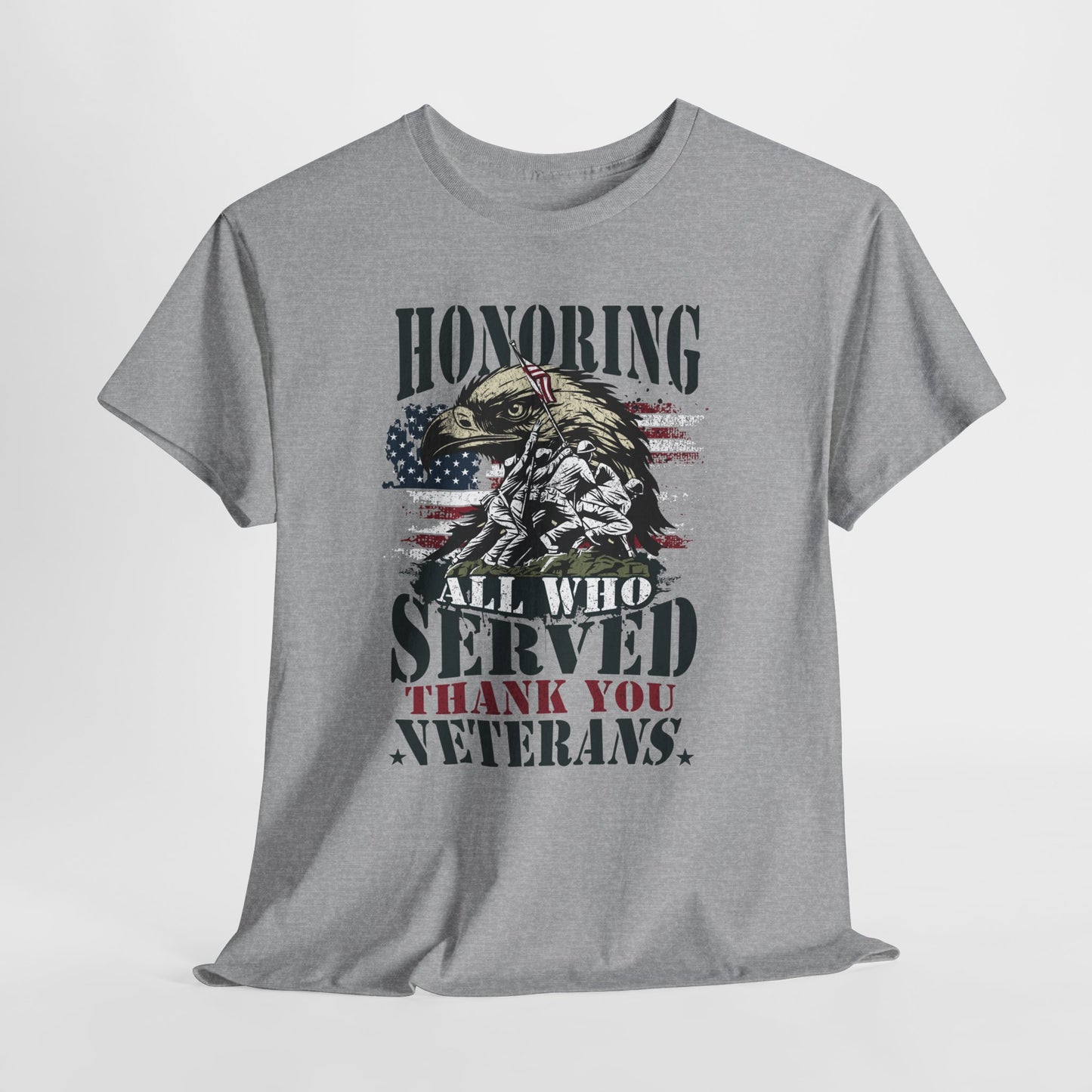 Thank You Veterans T-Shirt - Eagle, Flag & Iwo Jima Tribute Tee