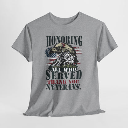 Thank You Veterans T-Shirt - Eagle, Flag & Iwo Jima Tribute Tee