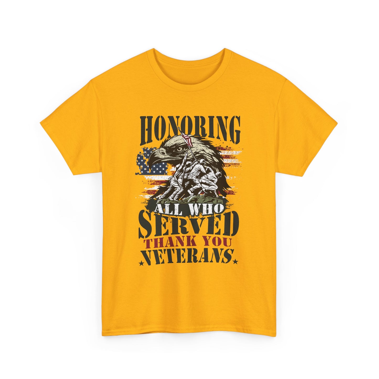Thank You Veterans T-Shirt - Eagle, Flag & Iwo Jima Tribute Tee
