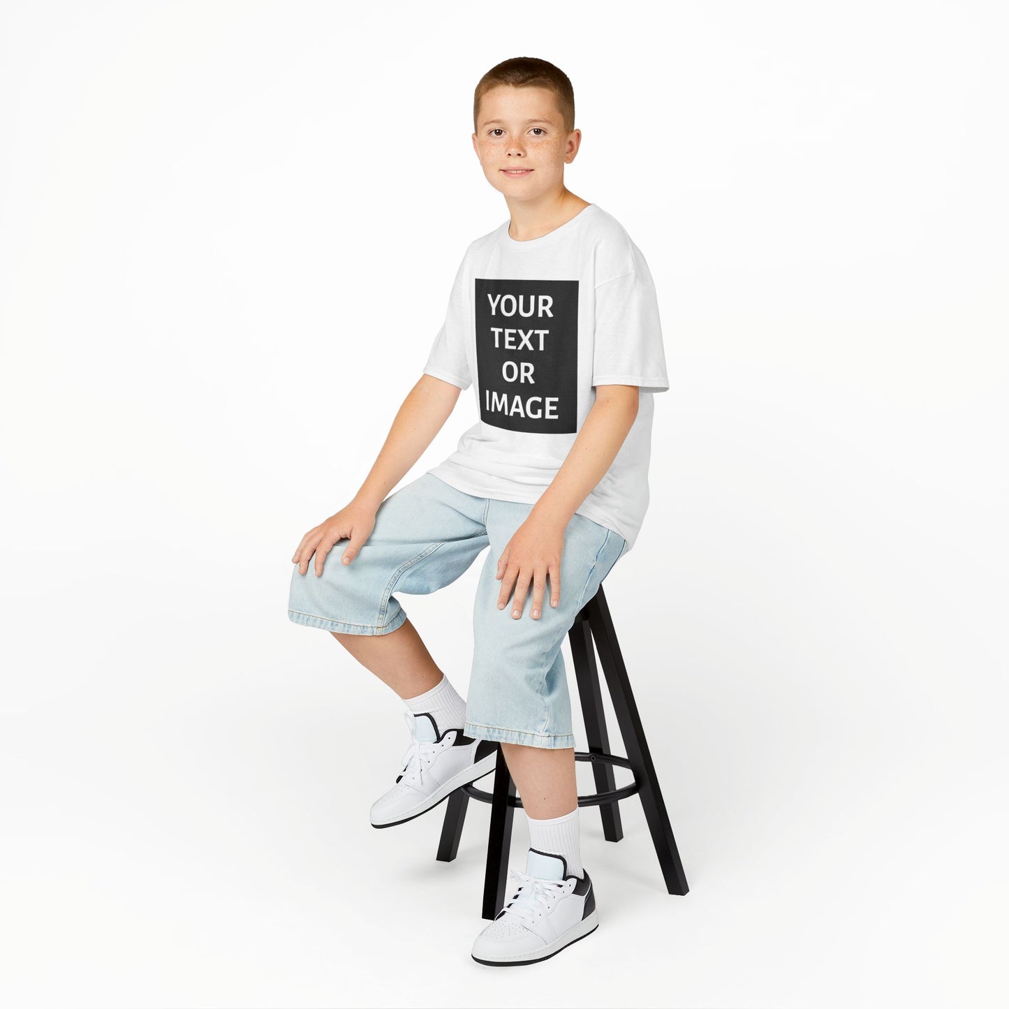 Kids Customizable Tee - Personalized Your Text or Image Shirt