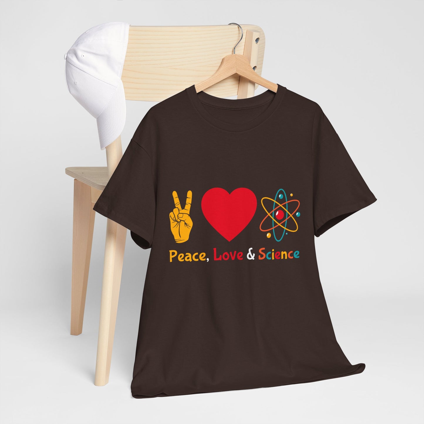 Peace, Love & Science Shirt - Nerdy Gift for Scientists