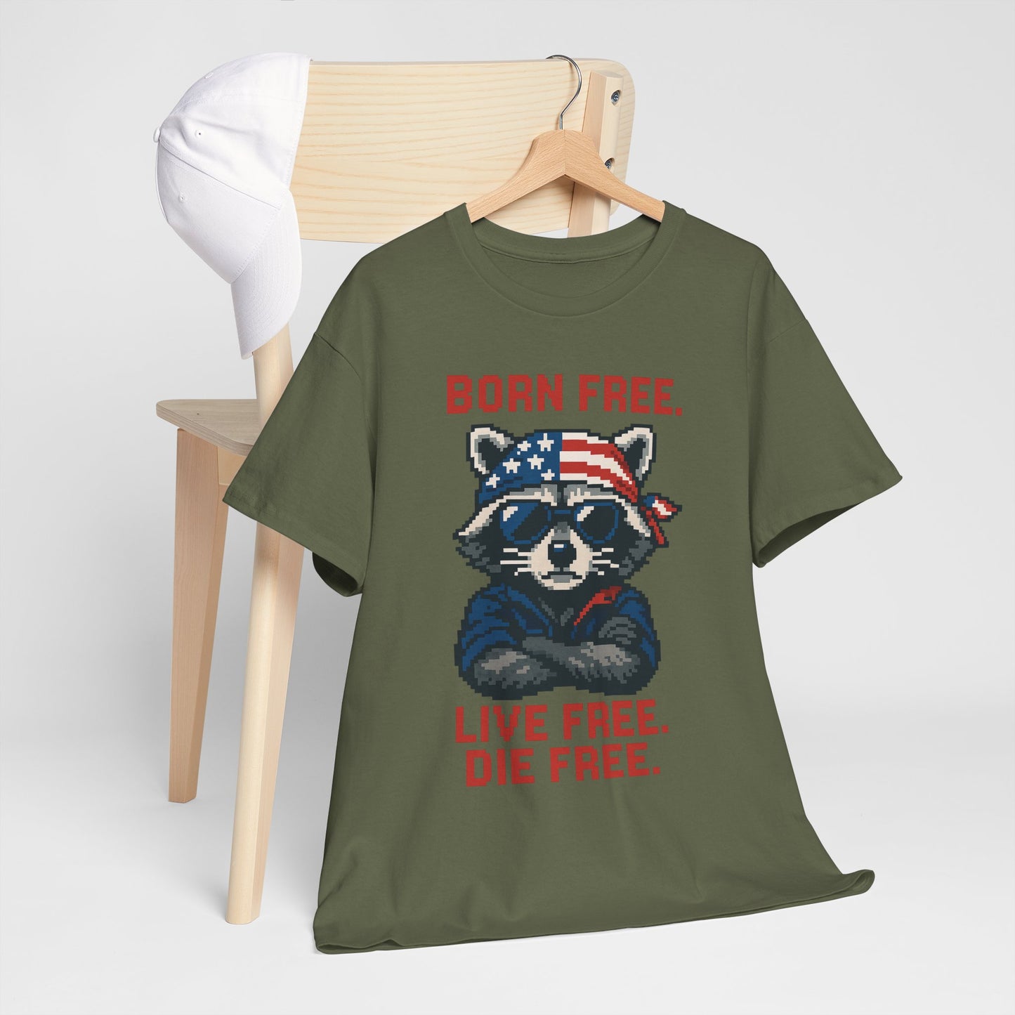 Born Live Die Free T-Shirt - Patriotic Liberty USA Pride Tee
