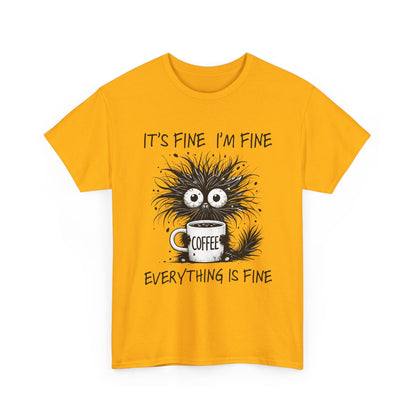 Caffeine Chaos Monster T-Shirt - Funny Coffee Tee