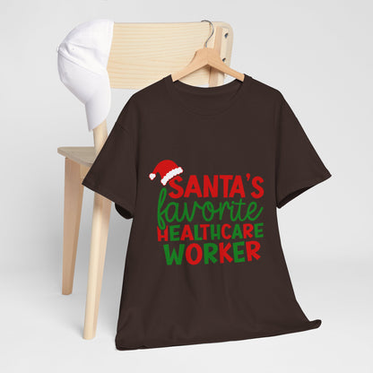 Santa’s Favorite Healthcare Worker Shirt - Christmas Medical Humor Tee