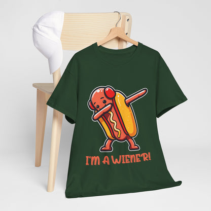 I'm a Wiener Hot Dog T-Shirt - Funny BBQ Pun Kawaii Tee