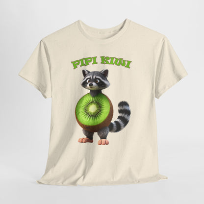 Pipi Kiwi Shirt – Funny Raccoon Fruit Mashup Tee