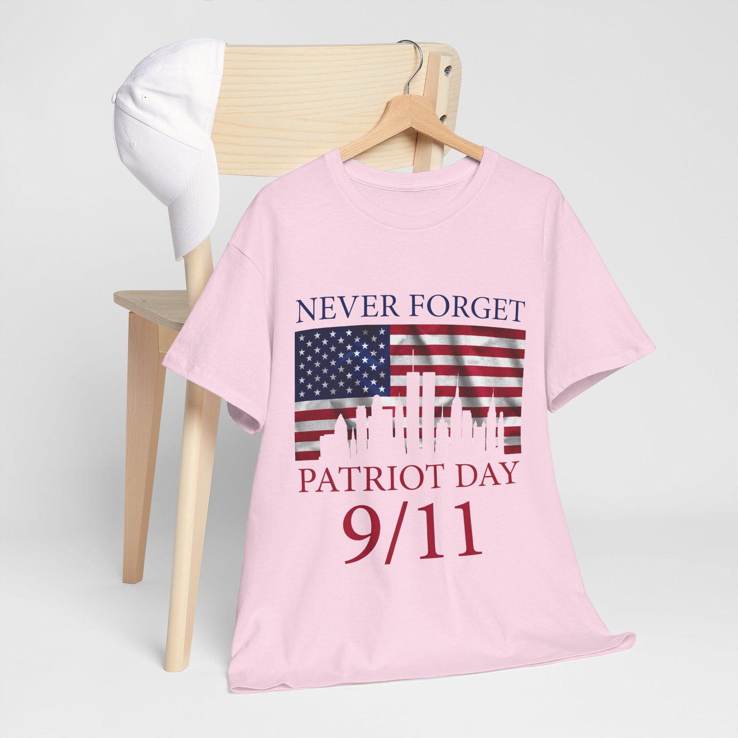 Patriot Day 9/11 T-Shirt - Never Forget American Flag NYC Memorial Tee