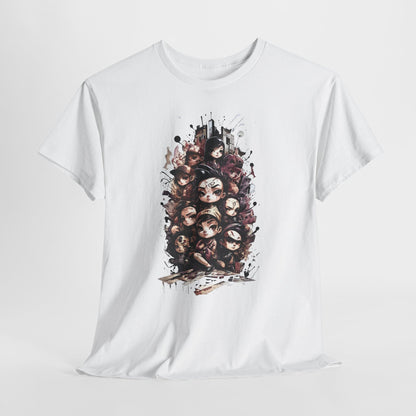 Urban Chibi Crew Anime Shirt - Graffiti Streetwear Manga Tee