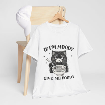 Grumpy Ramen Cat T-Shirt - Moody Kitty Noodles Tee
