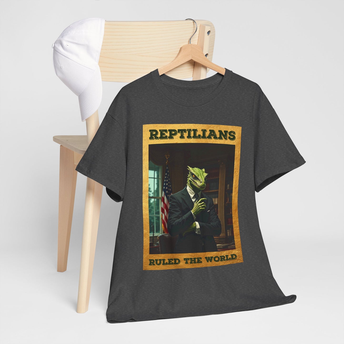 Reptilians Ruled the World Shirt - Reptilian Meme Satire Tee