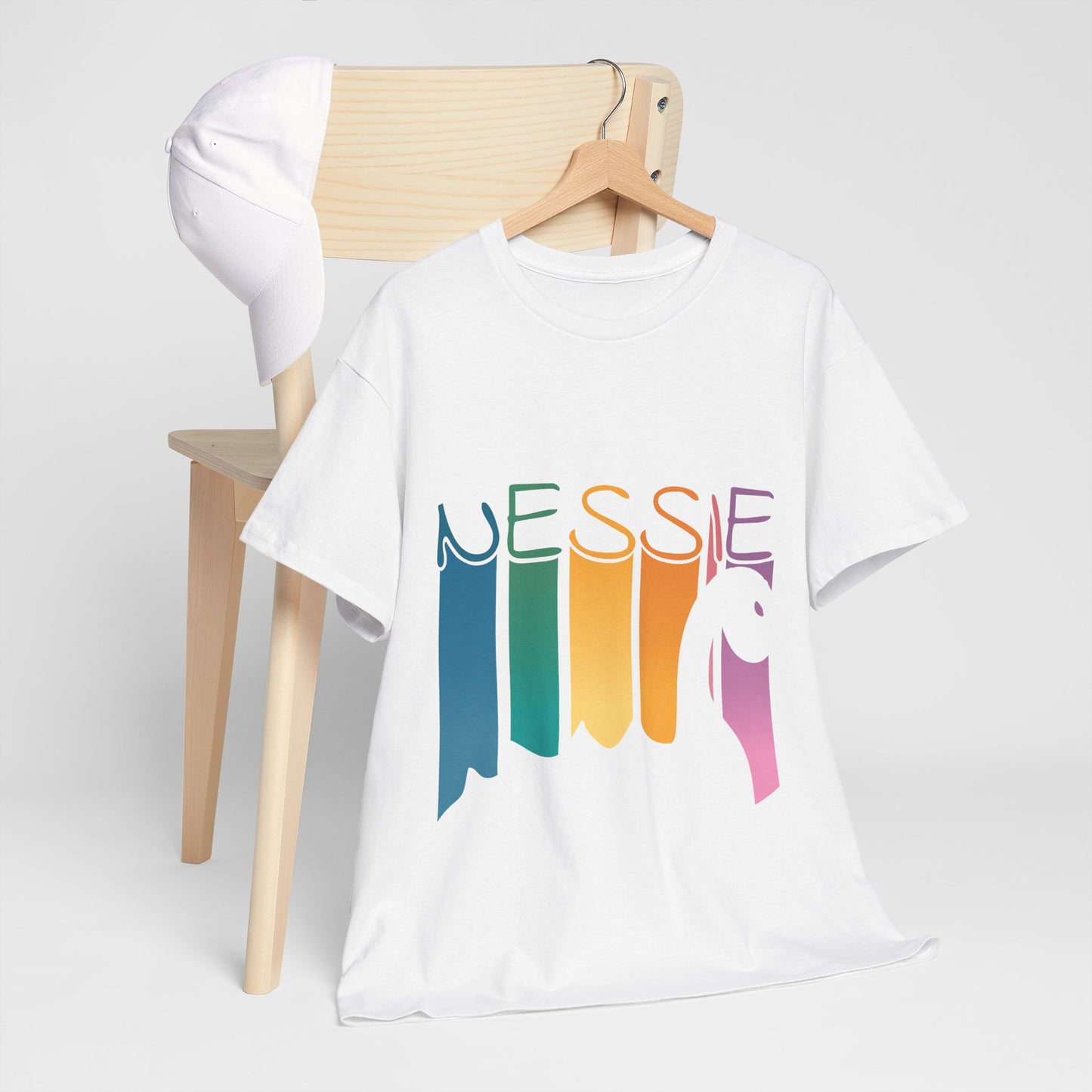 Nessie T-Shirt - Loch Ness Monster Retro Rainbow Tee