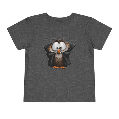 Vampire Owl Kids T-Shirt - Cute Big Eyes Toddler Halloween Tee