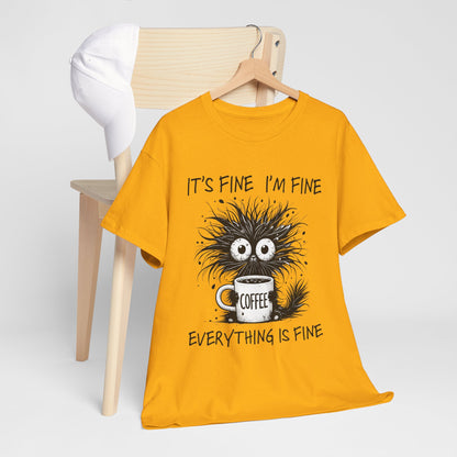 Caffeine Chaos Monster T-Shirt - Funny Coffee Tee