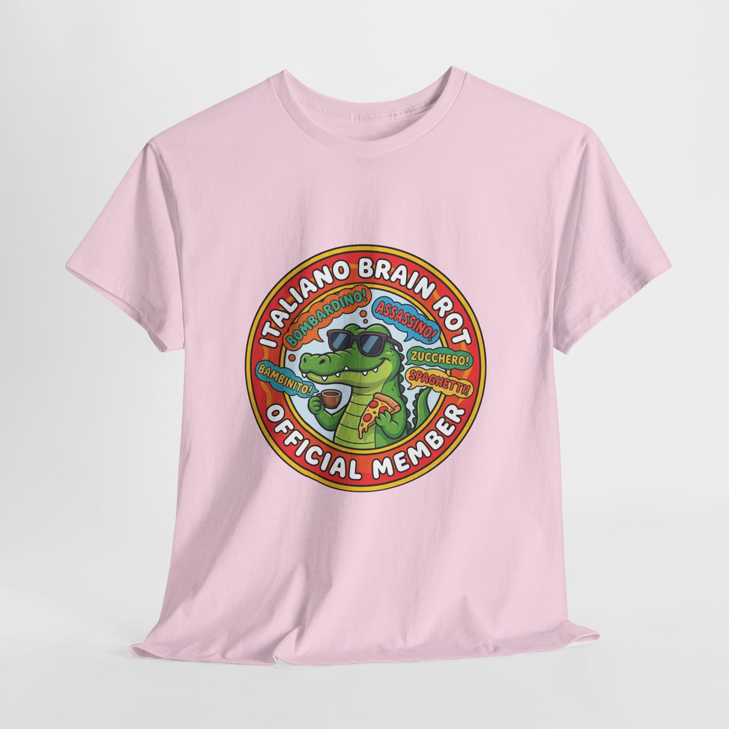 Italiano Brain Rot Shirt – Bombardino Crocodile Meme Tee, Absurd Humour T-Shirt