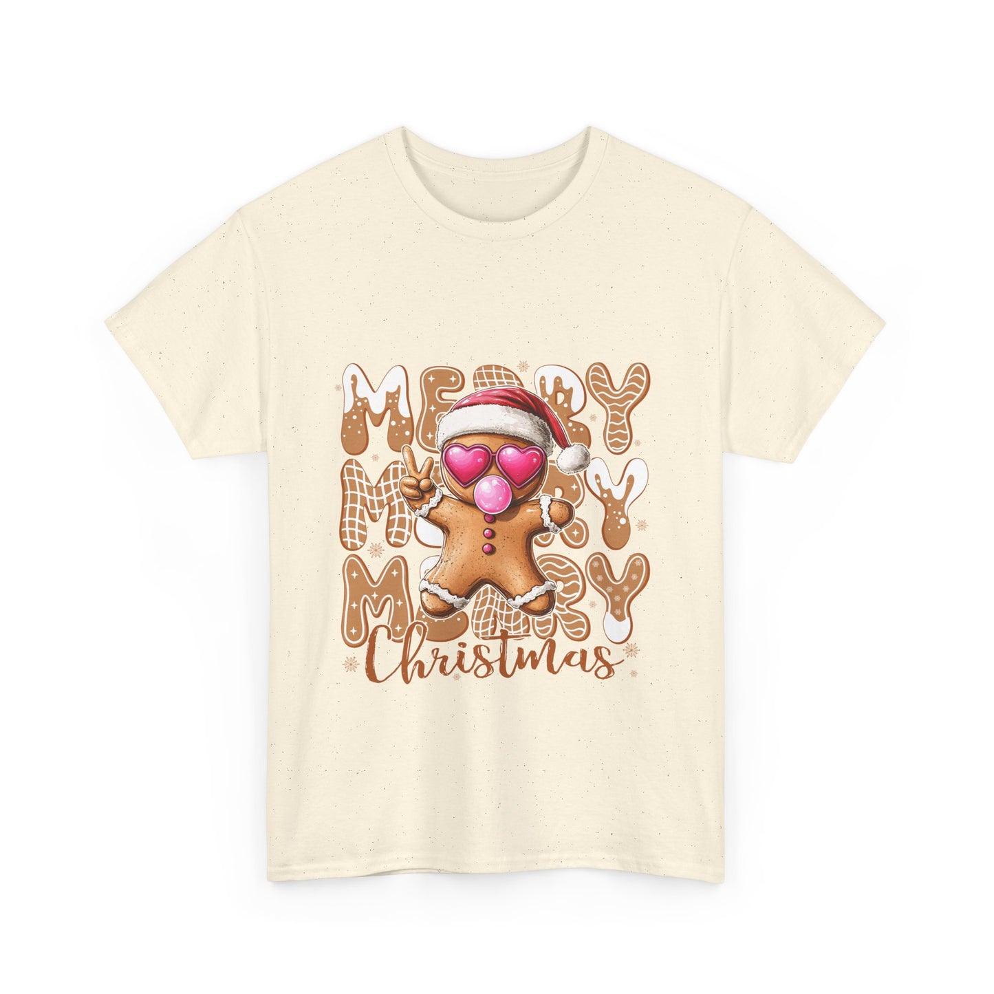 Merry Christmas Gingerbread T-Shirt - Funny Holiday Cookie Tee