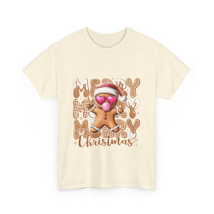 Merry Christmas Gingerbread T-Shirt - Funny Holiday Cookie Tee