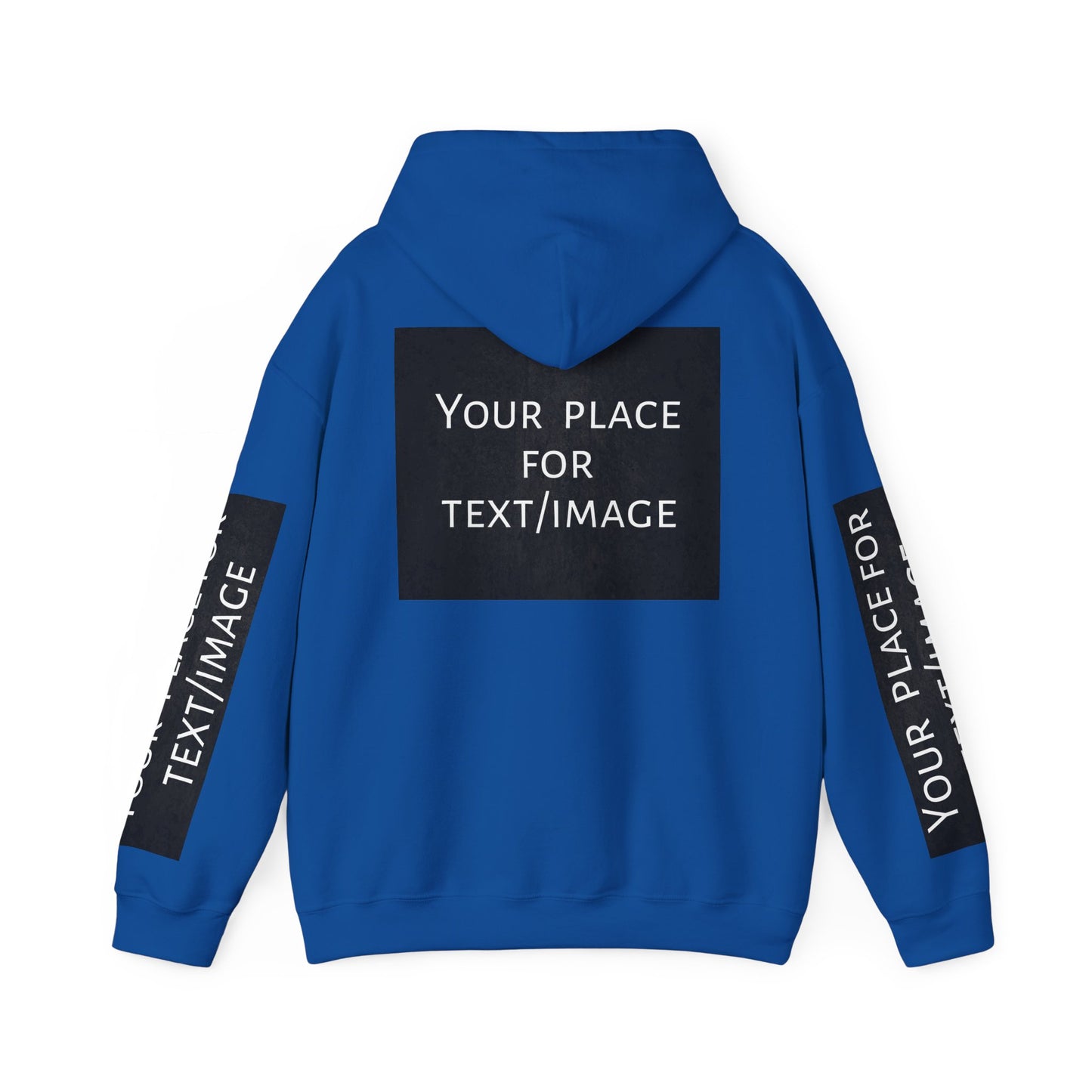 Bluza z kapturem z nadrukiem lub obrazkiem – personalizowana bluza z 4 stron, pomysł na prezent, nadruk z przodu, z tyłu i na rękawach, unisex