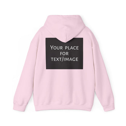 Bluza z kapturem z nadrukiem z przodu i/lub z tyłu – spersonalizowana bluza z tekstem lub obrazem, wyjątkowy prezent, spersonalizowana bluza unisex z kapturem na imprezy, logo i nie tylko