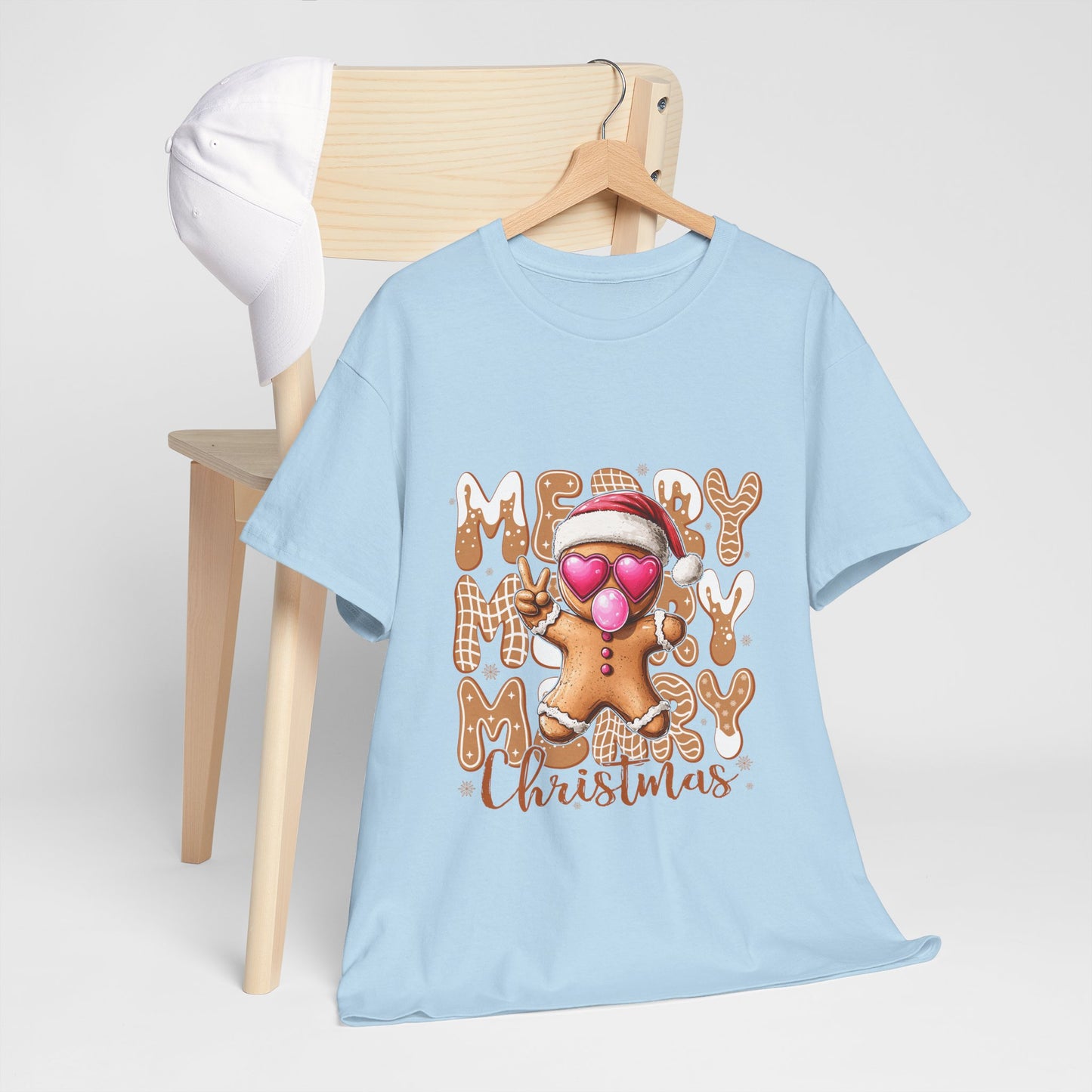 Merry Christmas Gingerbread T-Shirt - Funny Holiday Cookie Tee