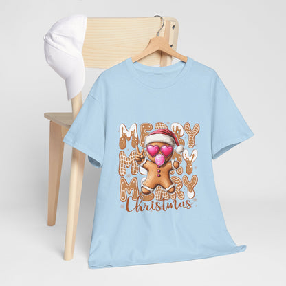 Merry Christmas Gingerbread T-Shirt - Funny Holiday Cookie Tee