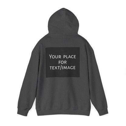 Bluza z kapturem z nadrukiem z przodu i/lub z tyłu – spersonalizowana bluza z tekstem lub obrazem, wyjątkowy prezent, spersonalizowana bluza unisex z kapturem na imprezy, logo i nie tylko