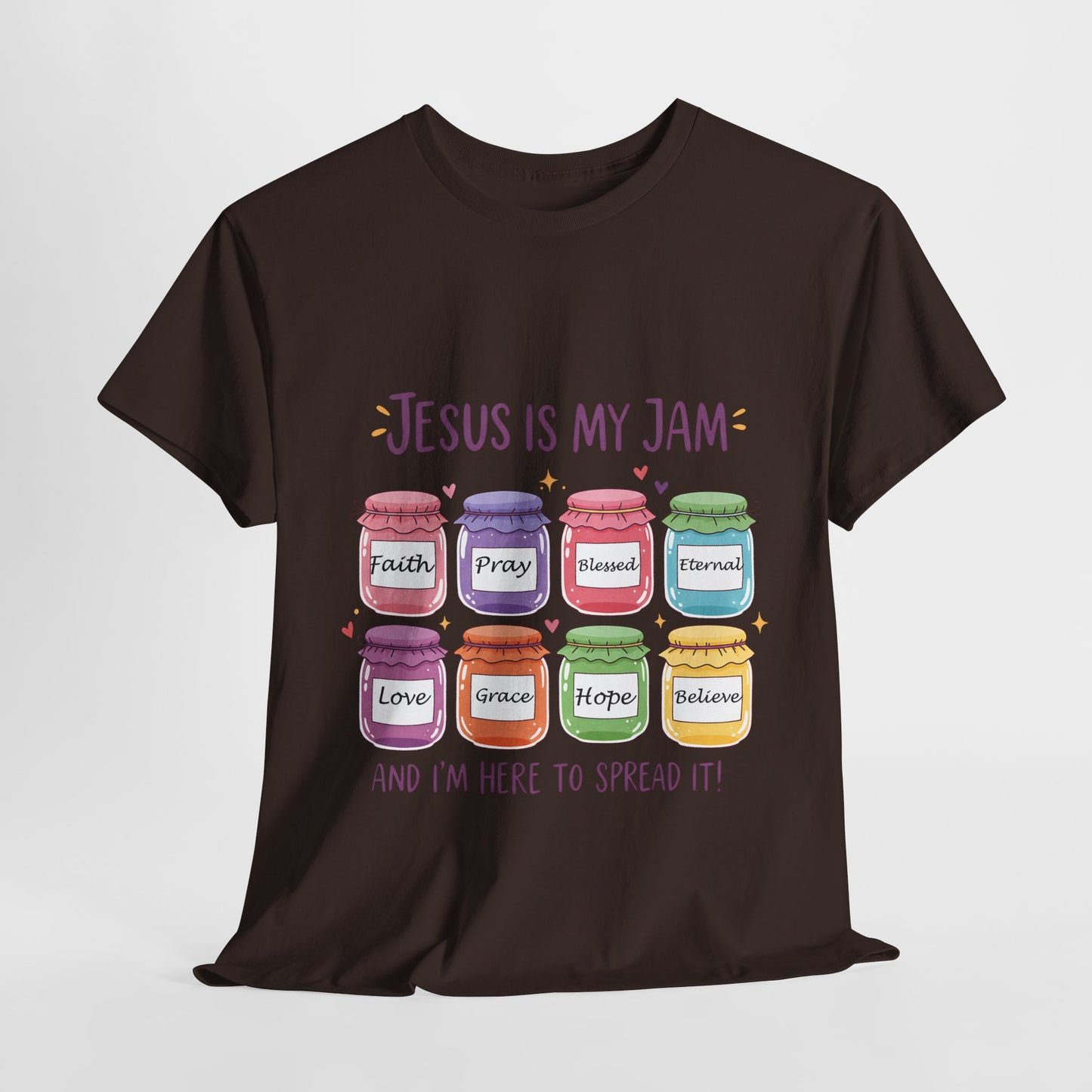 Jesus Is My Jam Shirt - Cute Christian Pun T-Shirt, Faith and Love Graphic Tee, Religious Humor Gift for Women & Men