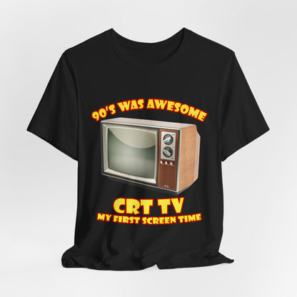 My First Screen Time T-Shirt - Retro CRT TV 90s Tee