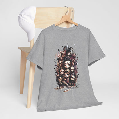 Urban Chibi Crew Anime Shirt - Graffiti Streetwear Manga Tee