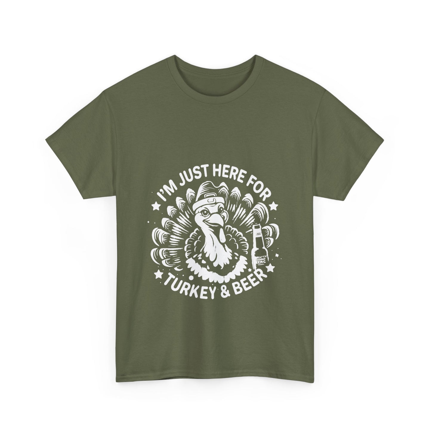 Turkey and Beer T-Shirt - Funny Thanksgiving Drinking Tee