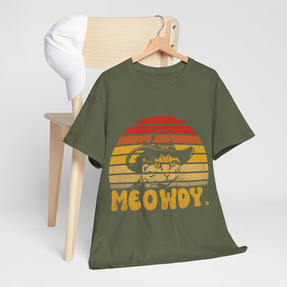 Meowdy T-Shirt - Funny Cowboy Cat Western Tee