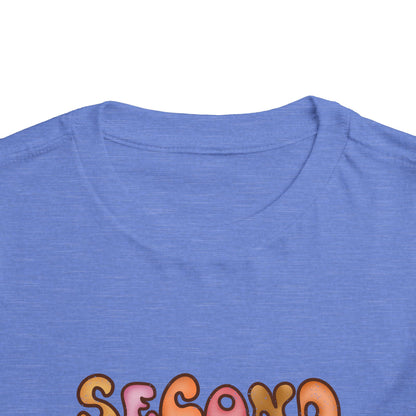 Second Grade Bubble Letters T-Shirt | Cute Retro Kawaii Back to School Kids Tee
