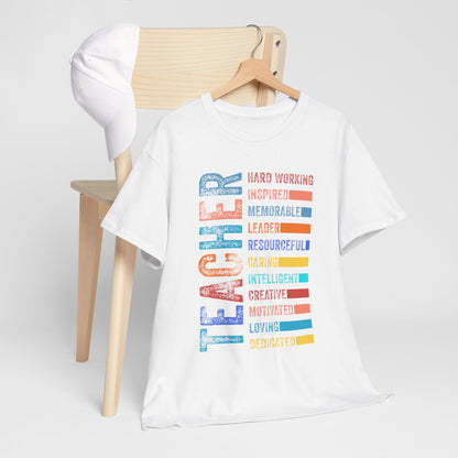 TEACHER Acronym Shirt - Colorful Back to School Gift for Teachers, Appreciation Tee, Educator Staff T-Shirt