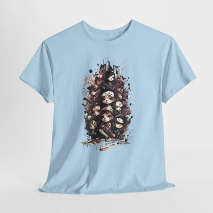 Urban Chibi Crew Anime Shirt - Graffiti Streetwear Manga Tee