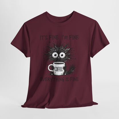 Caffeine Chaos Monster T-Shirt - Funny Coffee Tee